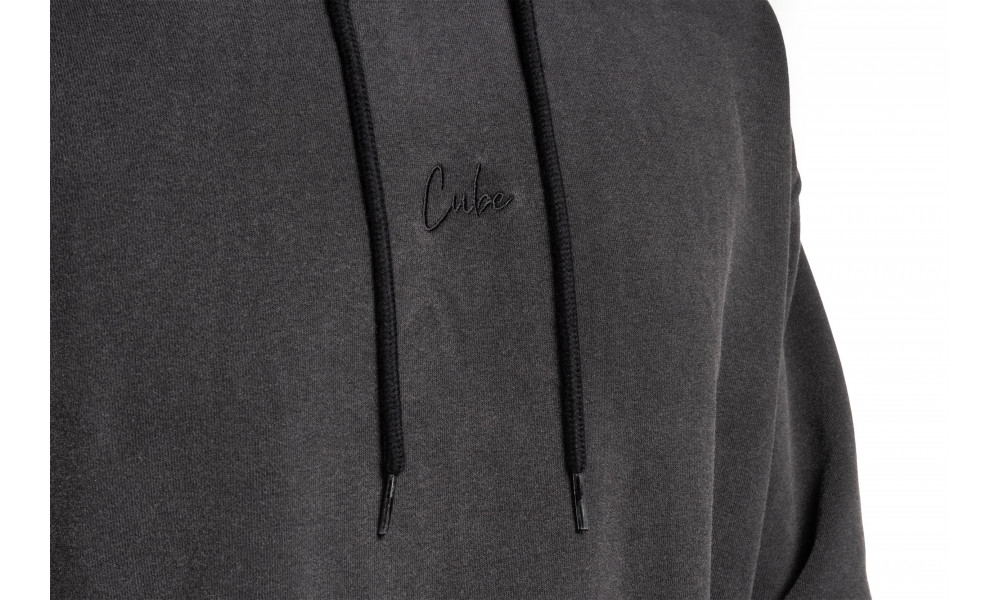 Megztinis su kapišonu Cube Organic Script GTY Fit washed grey - 5