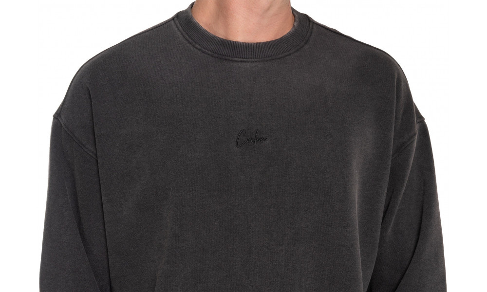 Megztinis Cube Organic Script GTY Fit washed grey - 5