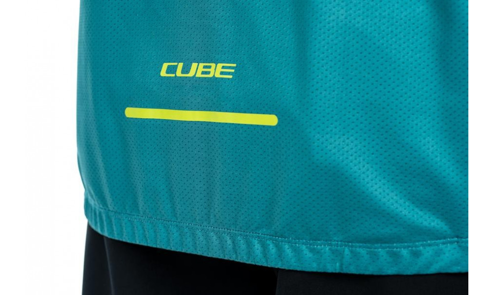 Dviratininko marškinėliai Cube ATX Half Zip CMPT S/S green'n'lime - 3