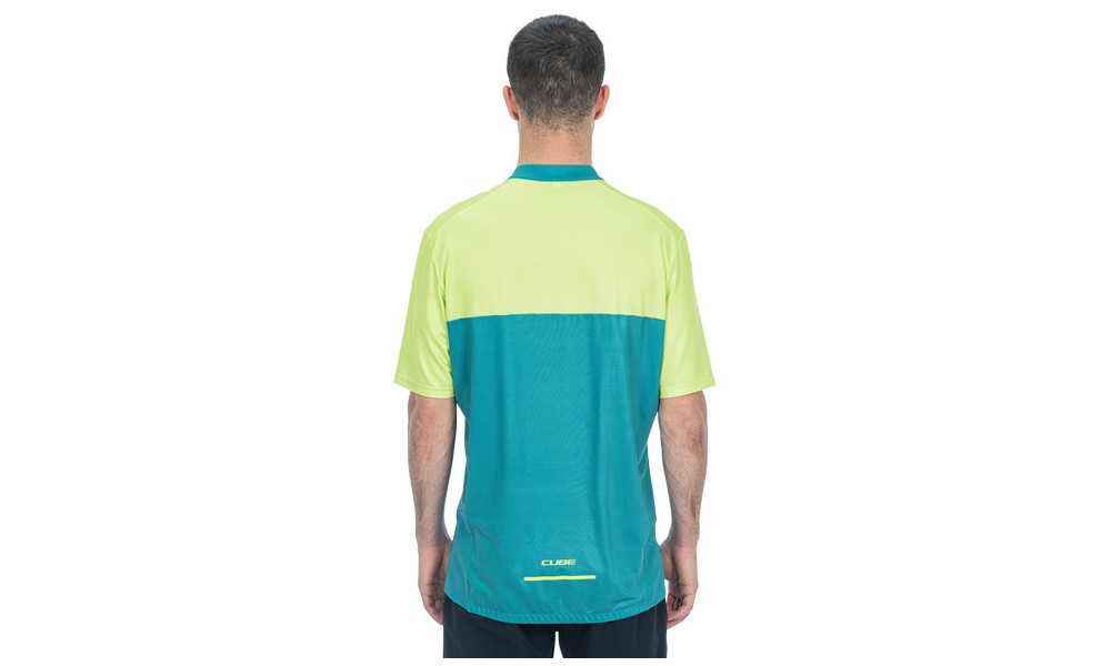 Dviratininko marškinėliai Cube ATX Half Zip CMPT S/S green'n'lime - 4
