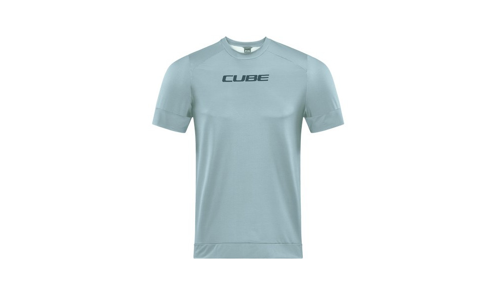 Dviratininko marškinėliai Cube ATX Round Neck S/S grey - 1