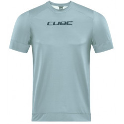 Dviratininko marškinėliai Cube ATX Round Neck S/S grey