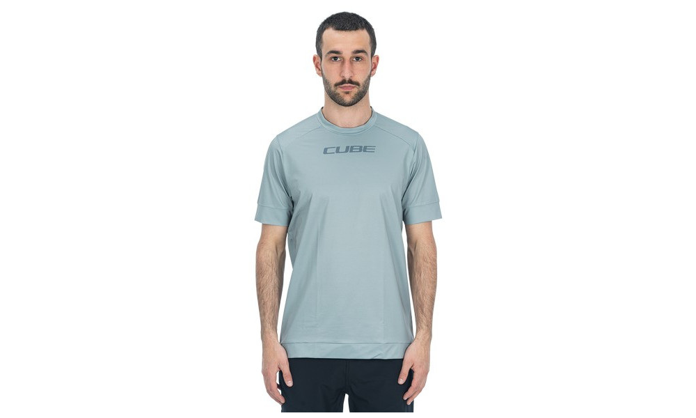 Dviratininko marškinėliai Cube ATX Round Neck S/S grey - 5