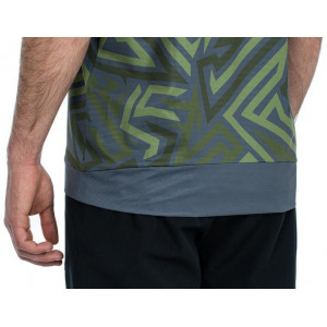 Dviratininko marškinėliai Cube ATX Round Neck TM S/S olive'n'grey