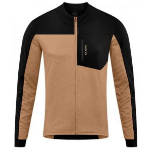 Dviratininko marškinėliai Cube ATX Full Zip CMPT L/S brown'n'black