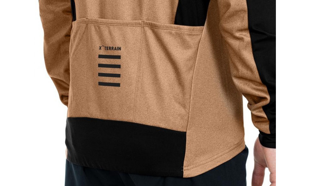 Dviratininko marškinėliai Cube ATX Full Zip CMPT L/S brown'n'black - 3