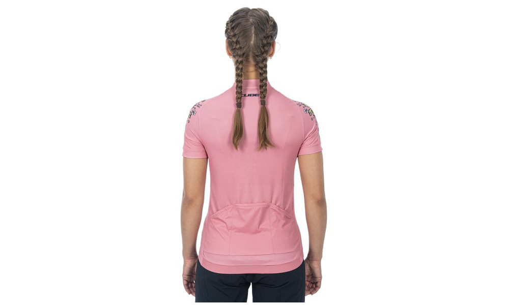 Dviratininko marškinėliai Cube ATX WS Full Zip CMPT S/S coral - 4