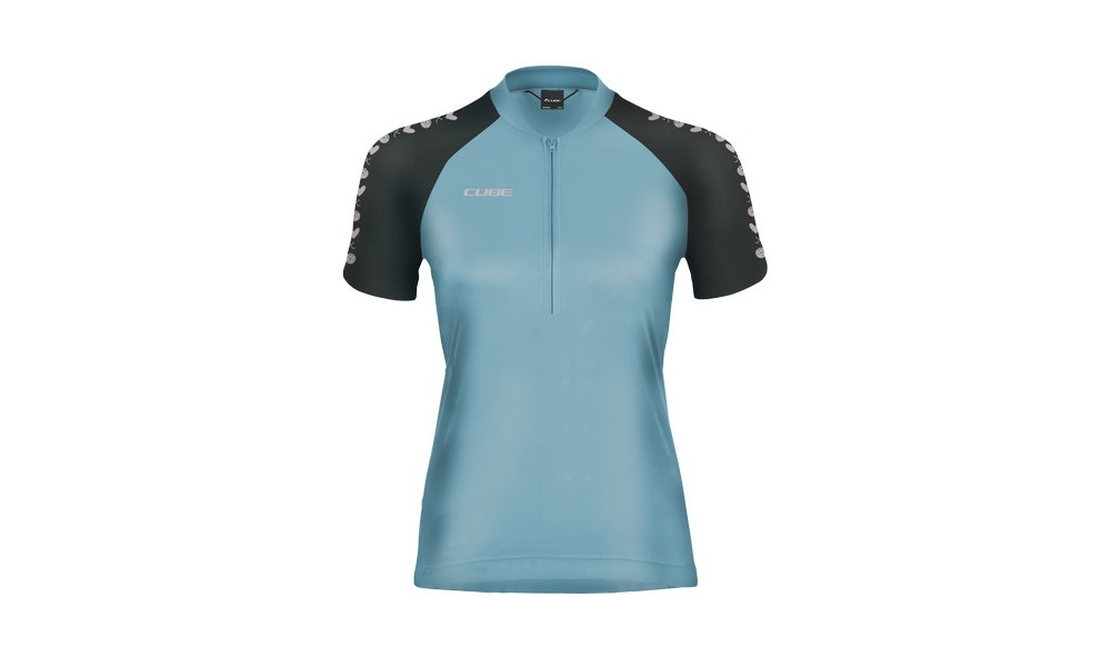 Dviratininko marškinėliai Cube ATX WS Half Zip CMPT S/S blue - 1