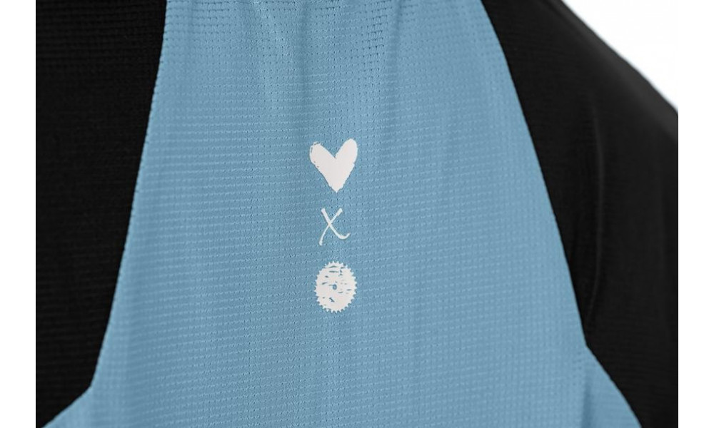 Dviratininko marškinėliai Cube ATX WS Round Neck L/S blue'n'black - 3