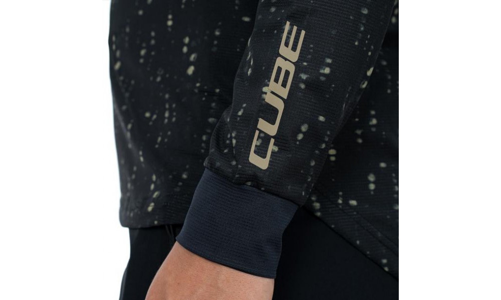 Dviratininko marškinėliai Cube ATX WS Round Neck L/S black pattern - 2