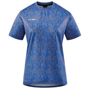 Dviratininko marškinėliai Cube ATX WS Round Neck S/S violet pattern