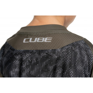 Dviratininko marškinėliai Cube MTB Rookie TM S/S black'n'blue