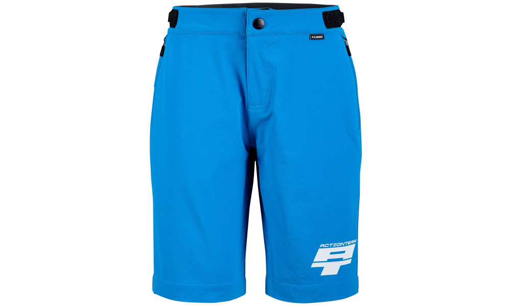 Dviratininko šortai Cube MTB Baggy Rookie X Actionteam blue - 1