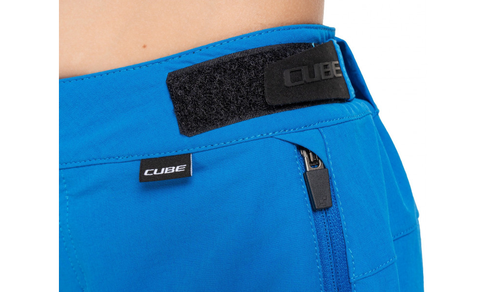 Dviratininko šortai Cube MTB Baggy Rookie X Actionteam blue - 6