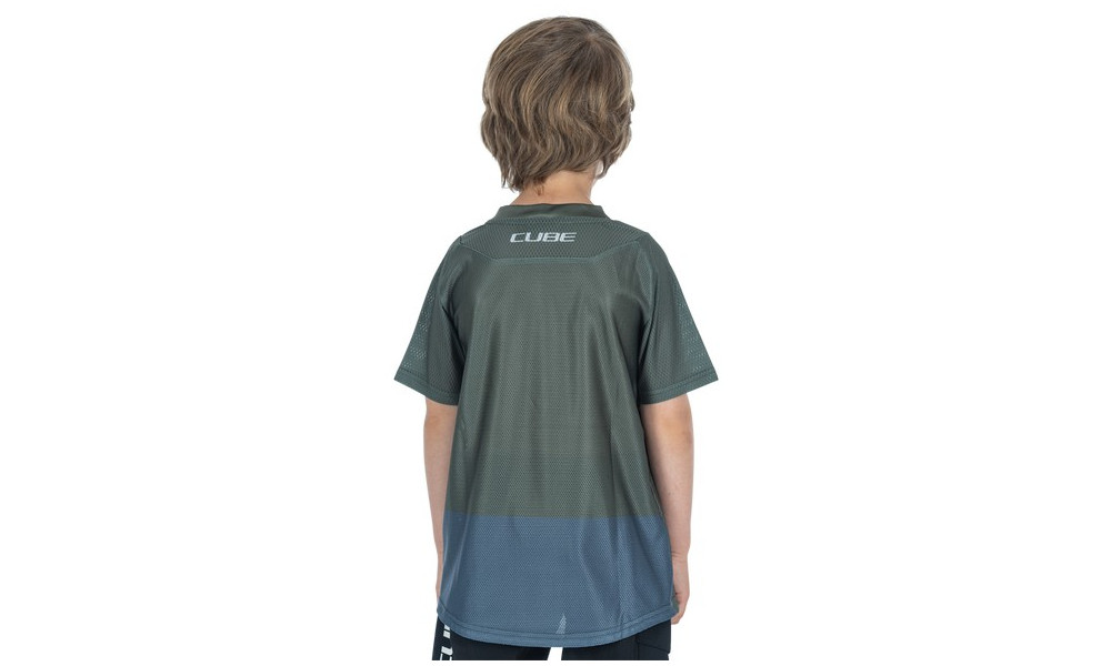 Dviratininko marškinėliai Cube Vertex Rookie S/S TM olive'n'grey - 2