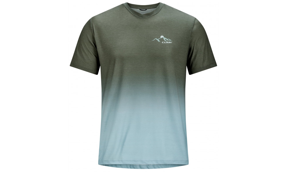 Dviratininko marškinėliai Cube MTB Round Neck Soft Touch S/S grey - 1