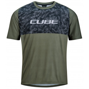 Dviratininko marškinėliai Cube MTB Matrix TM S/S olive