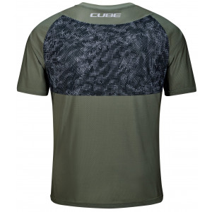 Dviratininko marškinėliai Cube MTB Matrix TM S/S olive