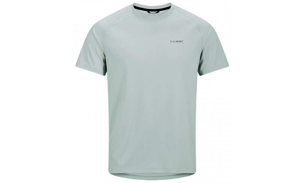 Dviratininko marškinėliai Cube Round Neck Tech S/S grey - 1
