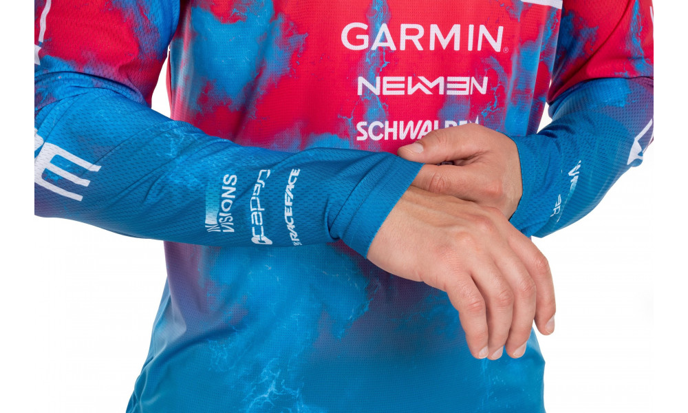 Dviratininko marškinėliai Cube MTB X Actionteam L/S blue'n'green - 5