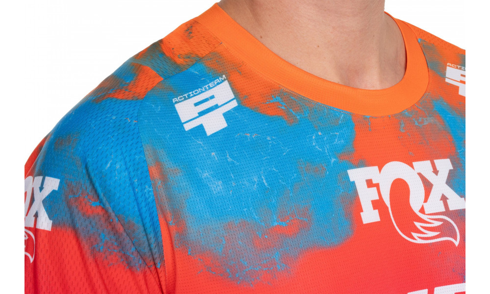 Dviratininko marškinėliai Cube MTB X Actionteam L/S blue'n'green - 6