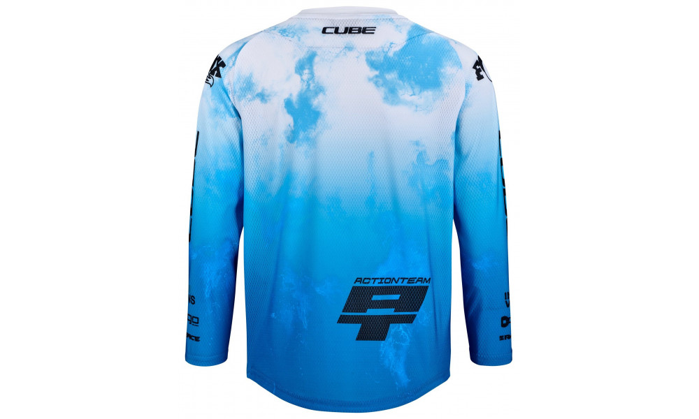 Dviratininko marškinėliai Cube MTB Rookie X Actionteam L/S black'n'blue - 2