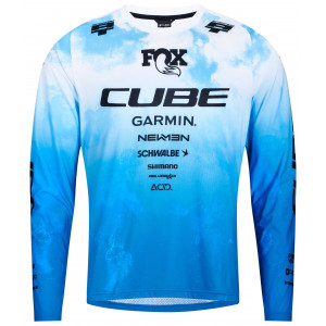 Dviratininko marškinėliai Cube MTB X Actionteam L/S black'n'white