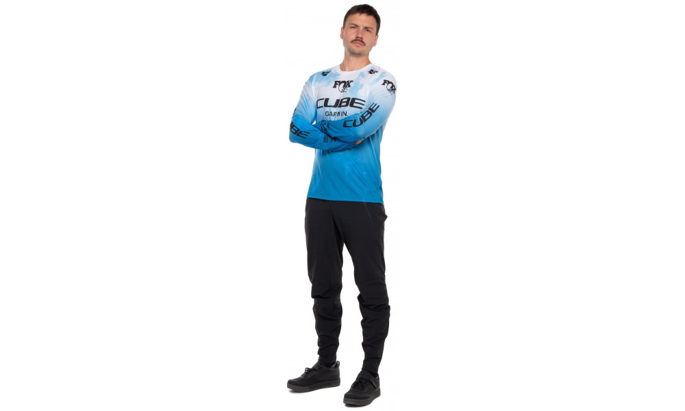Dviratininko marškinėliai Cube MTB X Actionteam L/S black'n'white - 3