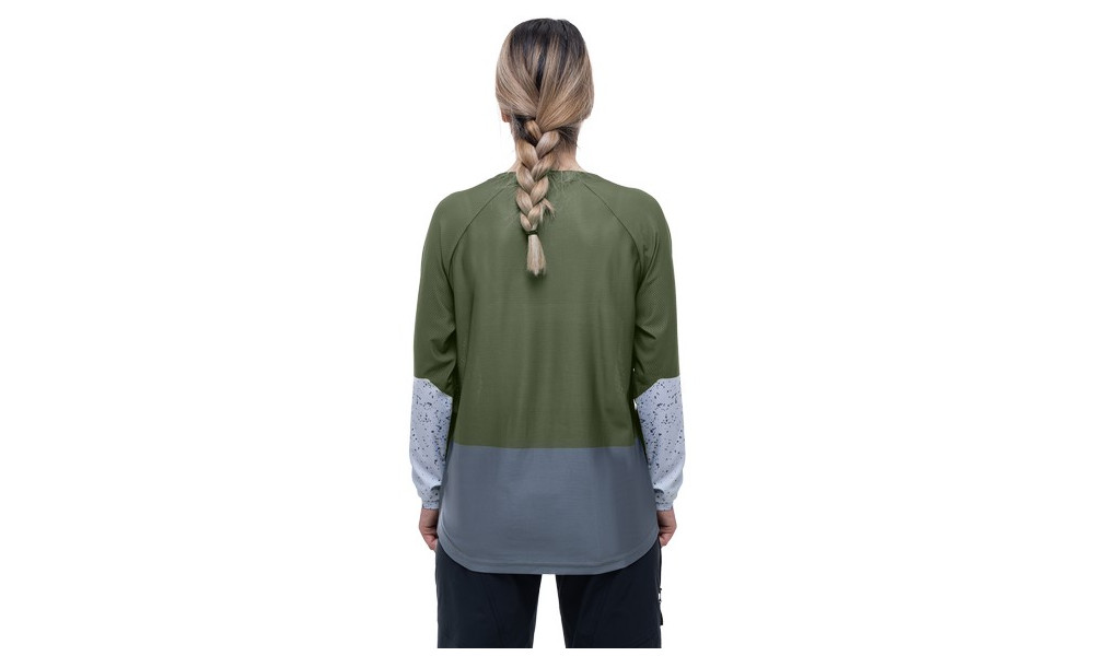 Dviratininko marškinėliai Cube Vertex WS Round Neck TM L/S olive - 5