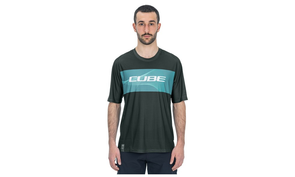 Dviratininko marškinėliai Cube Vertex Round Neck S/S grey'n'mint - 5