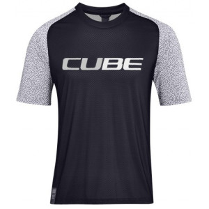 Dviratininko marškinėliai Cube Vertex Round Neck S/S black