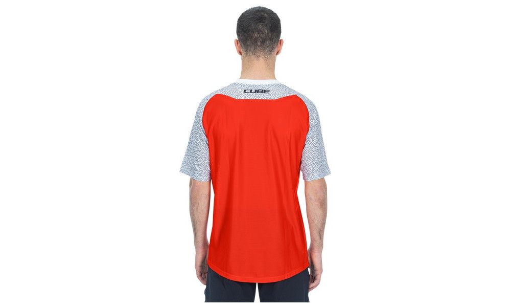 Dviratininko marškinėliai Cube Vertex Round Neck S/S orange - 4