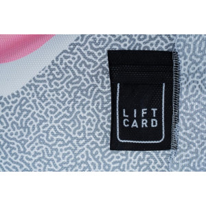 Dviratininko marškinėliai Cube Vertex Round Neck L/S yellow'n'pink