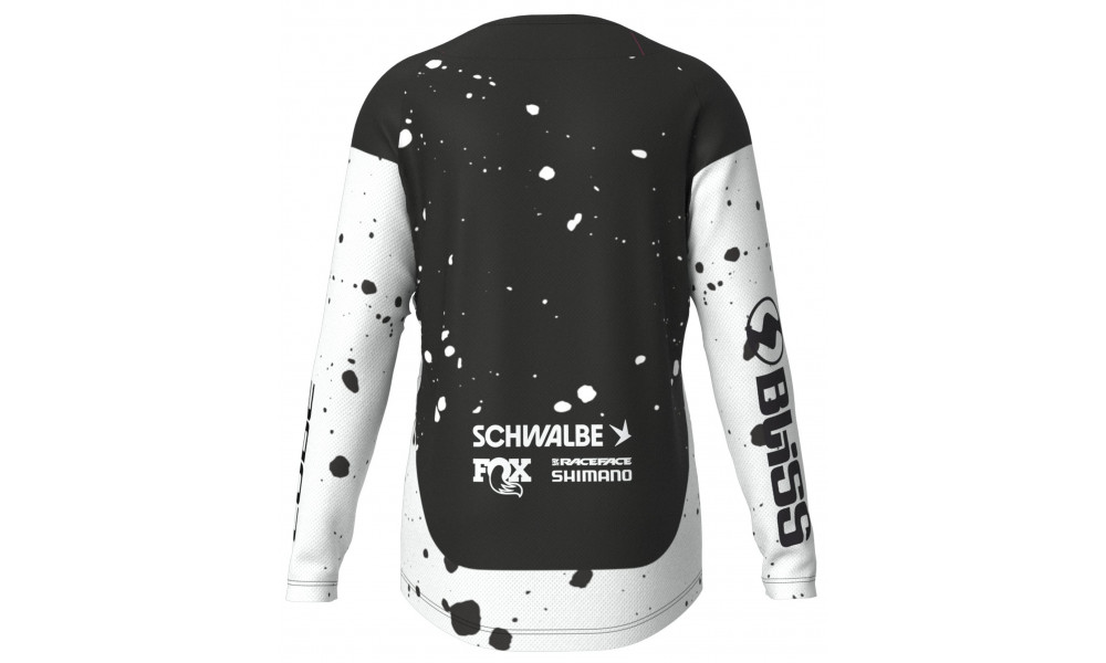 Dviratininko marškinėliai Cube MTB WS X Factory Racing L/S black'n'white - 2