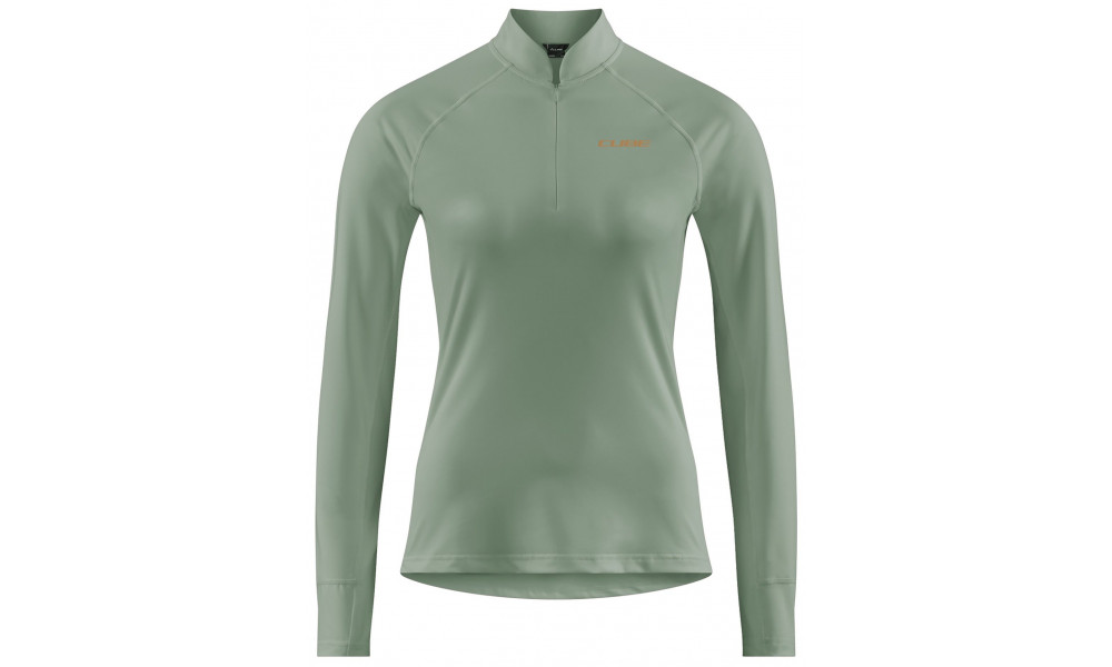 Dviratininko marškinėliai Cube MTB WS Half Zip L/S green - 1