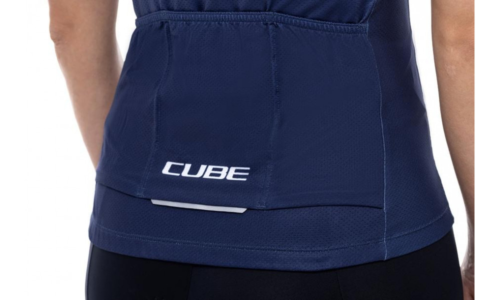 Dviratininko marškinėliai Cube Teamline WS CMPT S/S blue'n'violet - 3