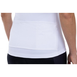 Dviratininko marškinėliai Cube Teamline WS S/S white'n'blue'n'red