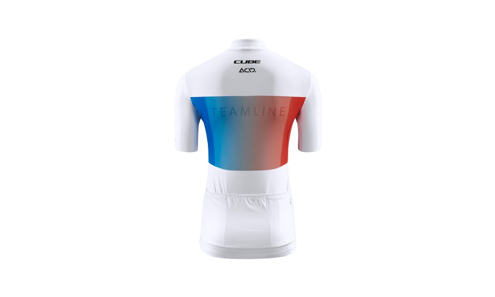Dviratininko marškinėliai Cube Teamline WS S/S white'n'blue'n'red - 6