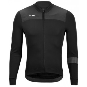 Dviratininko marškinėliai Cube Blackline L/S black