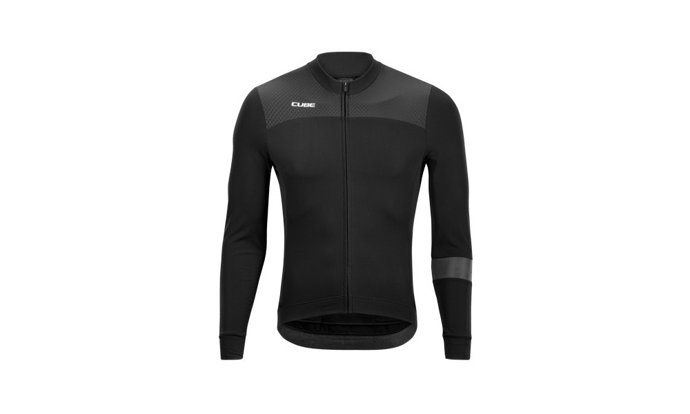 Dviratininko marškinėliai Cube Blackline L/S black - 1