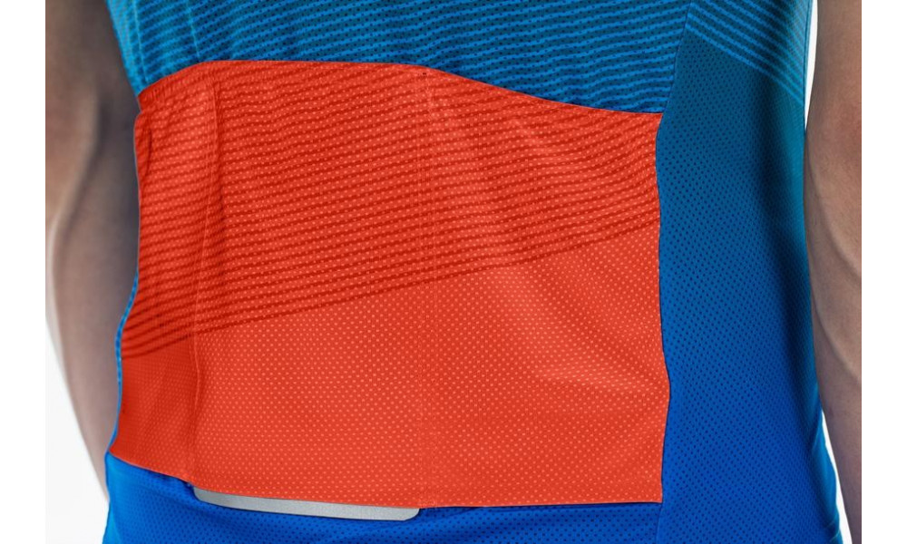 Dviratininko marškinėliai Cube Teamline CMPT S/S blue'n'red'n'grey - 3