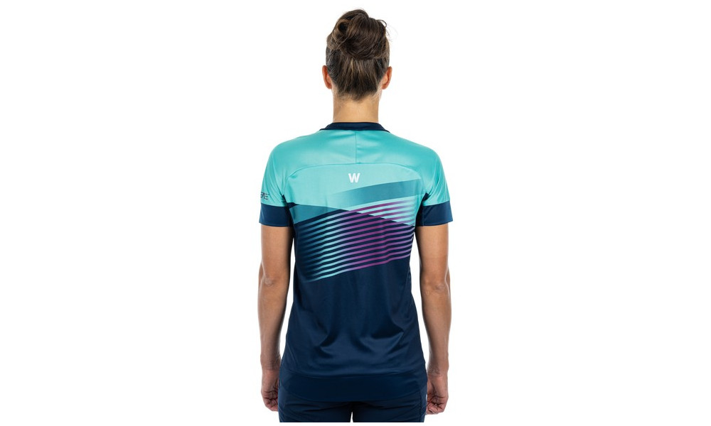 Dviratininko marškinėliai Cube Teamline WS Round Neck S/S blue'n'mint - 4
