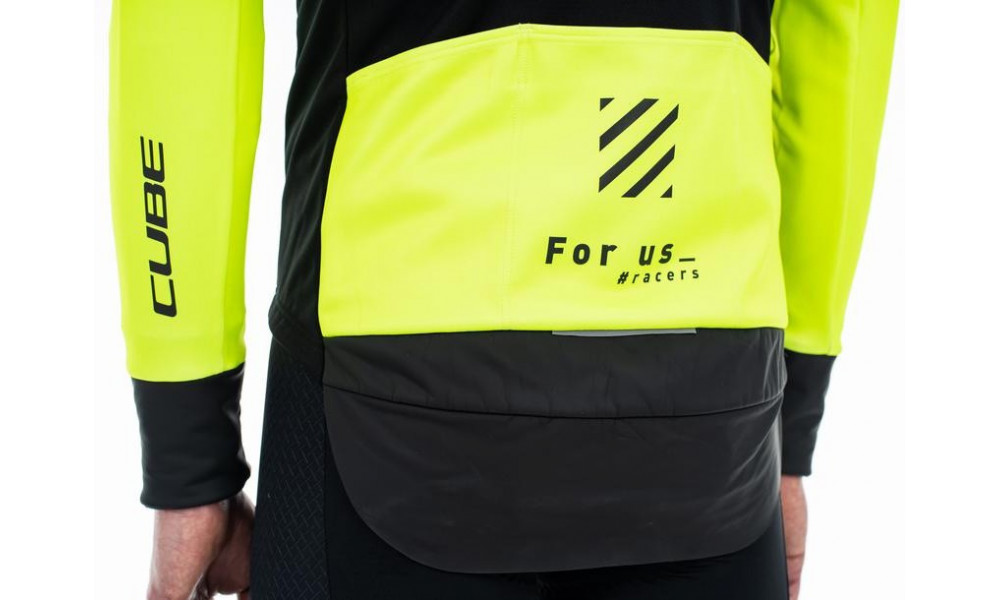 Dviratininko striukė Cube Blackline Softshell Safety black'n'neon yellow - 3