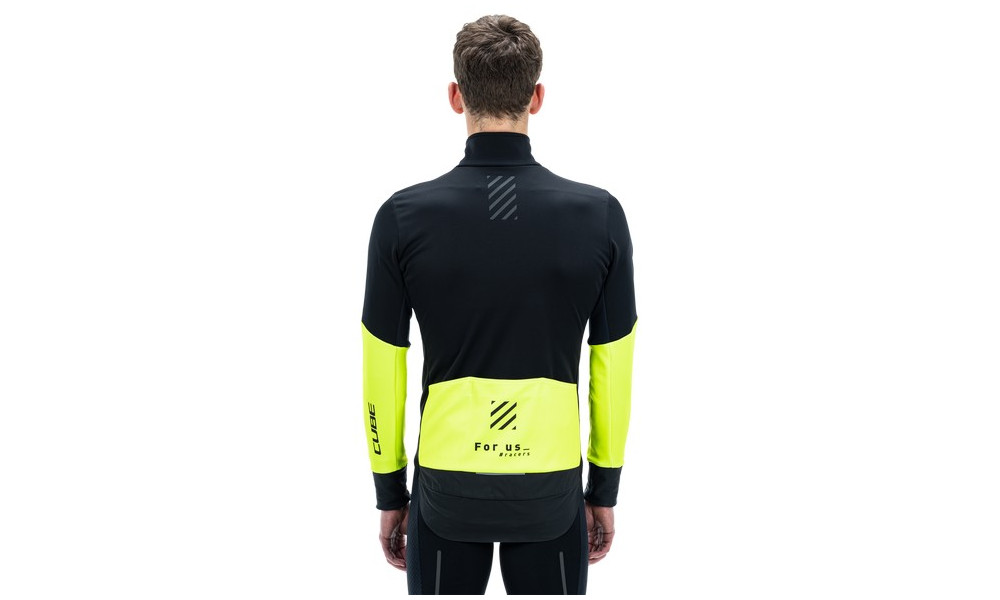 Dviratininko striukė Cube Blackline Softshell Safety black'n'neon yellow - 4