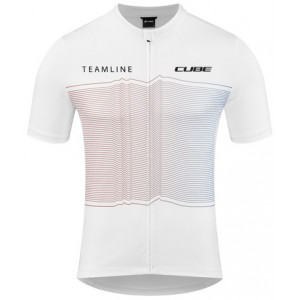 Dviratininko marškinėliai Cube Teamline CMPT S/S white