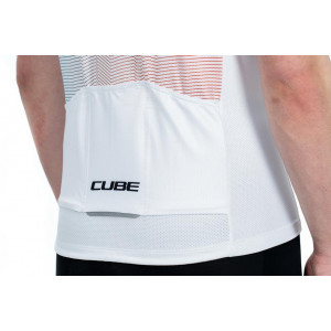 Dviratininko marškinėliai Cube Teamline CMPT S/S white
