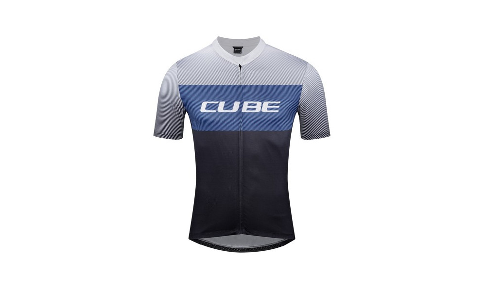 Dviratininko marškinėliai Cube Teamline CMPT S/S black'n'blue'n'grey - 1
