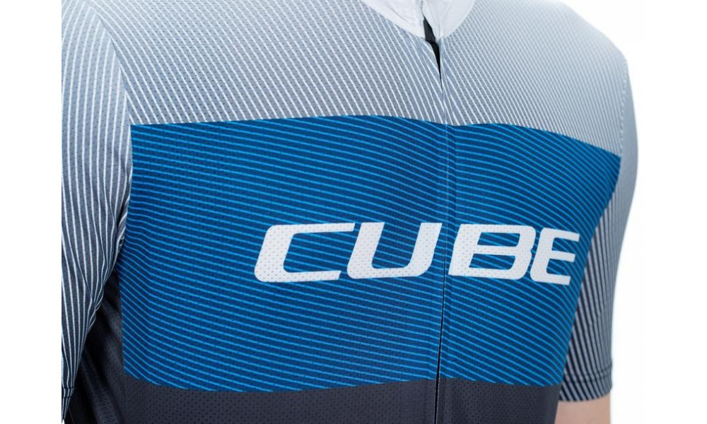 Dviratininko marškinėliai Cube Teamline CMPT S/S black'n'blue'n'grey - 3