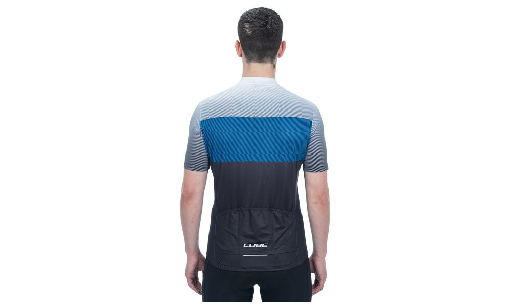 Dviratininko marškinėliai Cube Teamline CMPT S/S black'n'blue'n'grey - 4