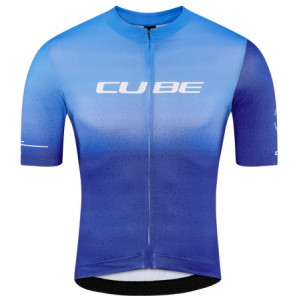 Dviratininko marškinėliai Cube Blackline Race S/S blue